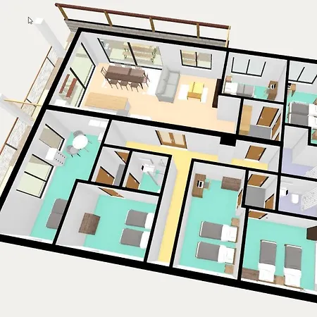 Apartmán S 6 Izbami - 12 Pevnych Lozok A Pristelky Kotrcina Lucka